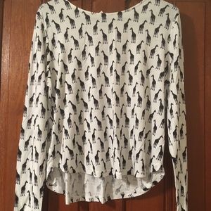 Giraffe long sleeve shirt